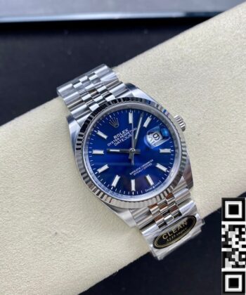 Rolex Datejust Blue Face M126234-0017 Size 36mm Watch Clean