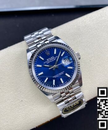 Rolex Datejust Blue Face M126234-0017 Size 36mm Watch Clean