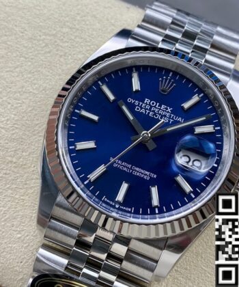 Rolex Datejust Blue Face M126234-0017 Size 36mm Watch Clean