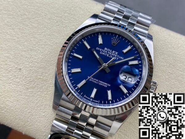 Rolex Datejust Blue Face M126234-0017 Size 36mm Watch Clean