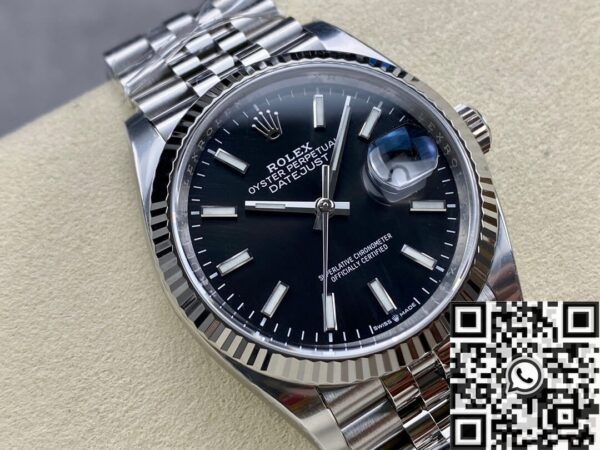 Black Rolex Datejust M126234-0015 Size 36mm Clean Factory
