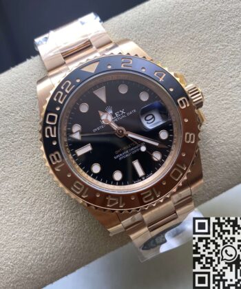 Rolex Rose Gold Watch GMT Master II M126715CHNR-0001