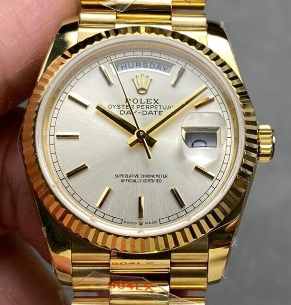 Rolex Date Day​ M128238 Size 36mm Gold Watch Q Factory