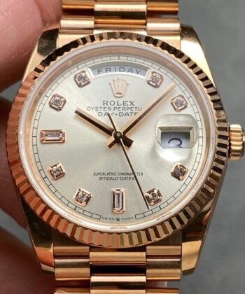 Day Date 36 Rolex M128235 Diamond Scale Watch Q Factory