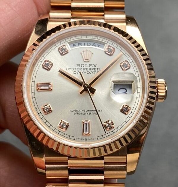 Day Date 36 Rolex M128235 Diamond Scale Watch Q Factory