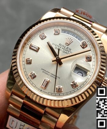 Day Date 36 Rolex M128235 Diamond Scale Watch Q Factory
