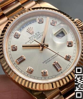 Day Date 36 Rolex M128235 Diamond Scale Watch Q Factory