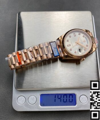 Day Date 36 Rolex M128235 Diamond Scale Watch Q Factory