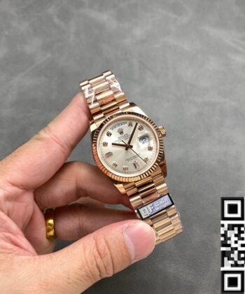 Day Date 36 Rolex M128235 Diamond Scale Watch Q Factory