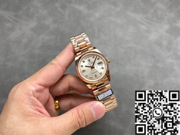 Day Date 36 Rolex M128235 Diamond Scale Watch Q Factory