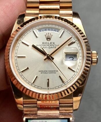 Day And Date Rolex​ M128239 Size 36mm Rose Gold Q Factory