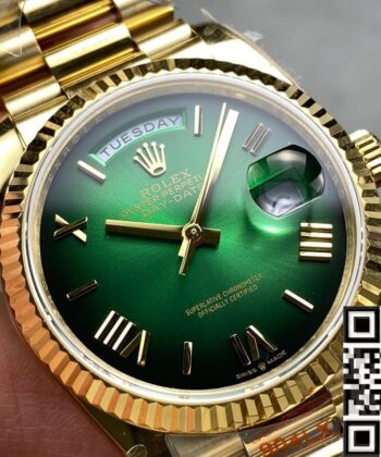 Day Date Gold Rolex M128238 - 0118 Watch 36mm Q Factory