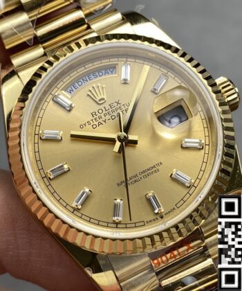 Rolex Day Date Dial​ M128238 - 0132 Gold Watch 36mm Q Factory
