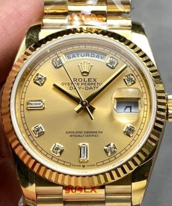 Day Date Rolex Diamond M128238 - 0008 36mm Watch Q Factory