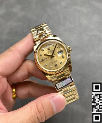 Day Date Rolex Diamond M128238 - 0008 36mm Watch Q Factory