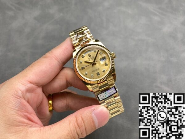 Day Date Rolex Diamond M128238 - 0008 36mm Watch Q Factory
