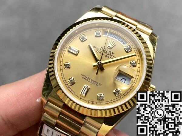 Day Date Rolex Diamond M128238 - 0008 36mm Watch Q Factory