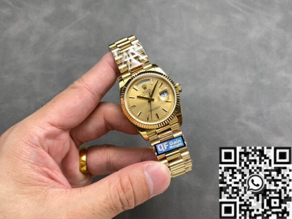 Q Factory Rolex Day Date M128238 - 0045 Gold Watch 36mm