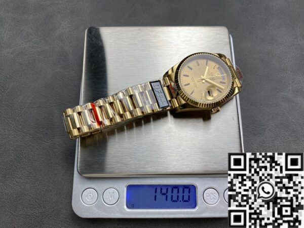 Q Factory Rolex Day Date M128238 - 0045 Gold Watch 36mm