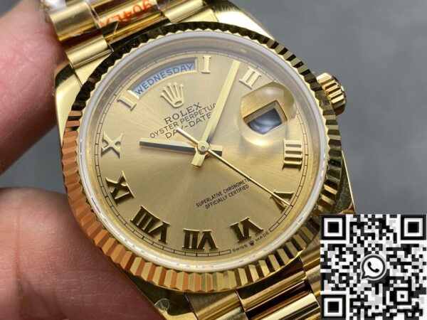 Rolex Day Date Fake M118238 Champagne Gold Dial 36mm