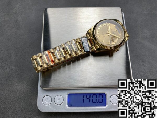 Rolex Day Date Fake M118238 Champagne Gold Dial 36mm