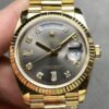 Cheap Rolex Day Date​ M118238 Black Dial Diamond Scale 36mm