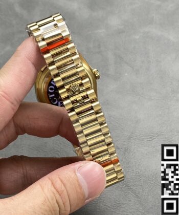 Cheap Rolex Day Date​ M118238 Black Dial Diamond Scale 36mm
