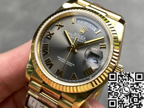 Rolex Black Day Date M118238 Size 36mm Watch Q Factory