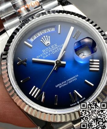 Rolex Day Date Replicas M128239-0063 Gradual Blue Dial 36mm