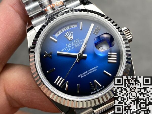 Rolex Day Date Replicas M128239-0063 Gradual Blue Dial 36mm