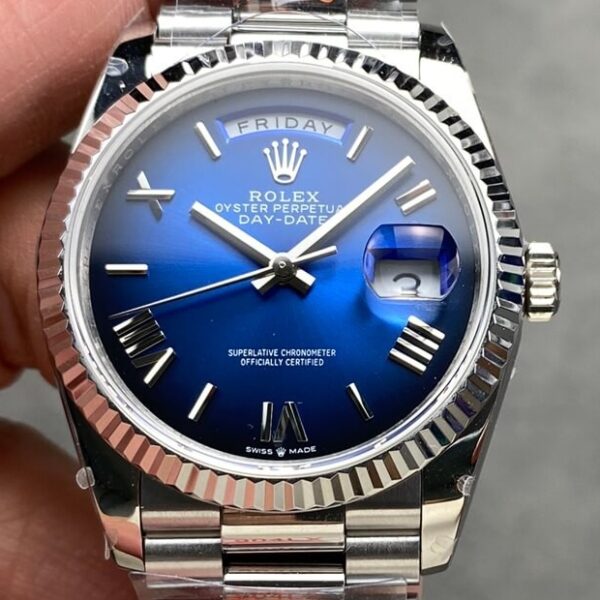 Rolex Day Date Replicas M128239-0063 Gradual Blue Dial 36mm