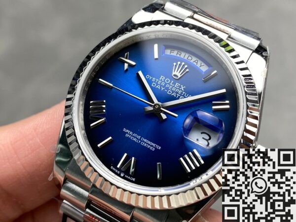 Rolex Day Date Replicas M128239-0063 Gradual Blue Dial 36mm
