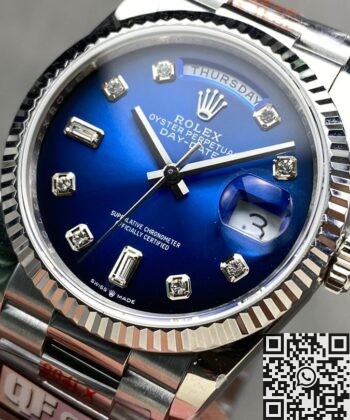 Replica Rolex Day-Date M128239-0023 Diamond Scale 36mm