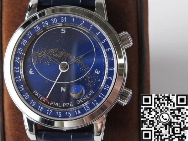 Vintage Patek Philippe Calatrava 6102P-001 Blue Watch AI Factory