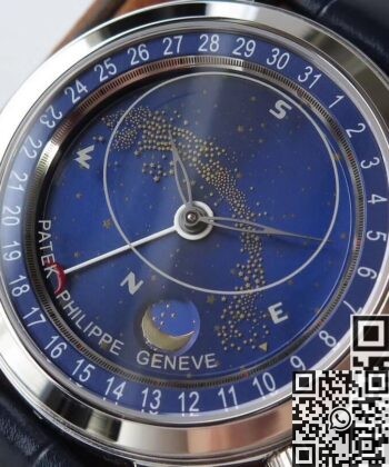 Vintage Patek Philippe Calatrava 6102P-001 Blue Watch AI Factory