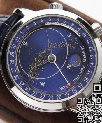 Vintage Patek Philippe Calatrava 6102P-001 Blue Watch AI Factory