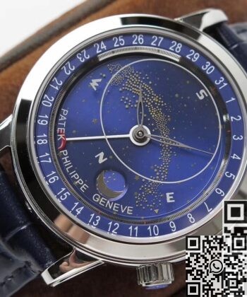 Vintage Patek Philippe Calatrava 6102P-001 Blue Watch AI Factory