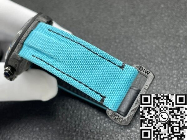 Custom Rolex Daytona DIW Carbon Fiber Case Light Blue Watch