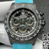 Custom Rolex Daytona DIW Carbon Fiber Case Light Blue Watch