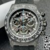 DIW Custom Rolex Daytona Carbon Fiber Case Black Watch