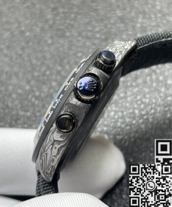 DIW Custom Rolex Daytona Carbon Fiber Case Black Watch