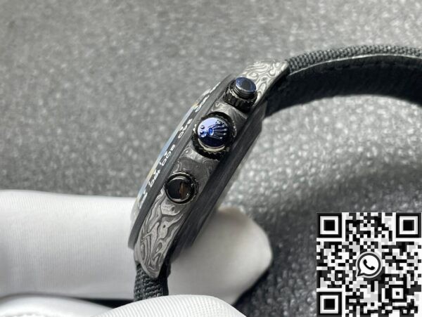 DIW Custom Rolex Daytona Carbon Fiber Case Black Watch