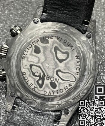 DIW Custom Rolex Daytona Carbon Fiber Case Black Watch