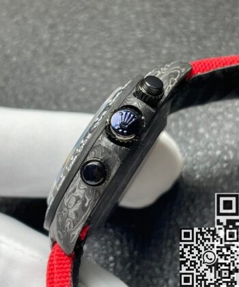 DIW Custom Rolex Watch Daytona Carbon Fiber Case Red