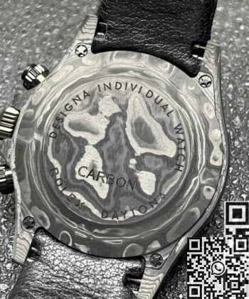 DIW Custom Daytona Rolex Carbon Fiber Case 4130 Watch