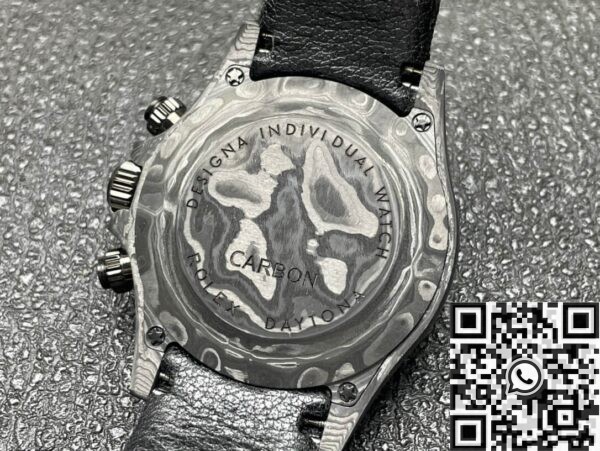 DIW Custom Daytona Rolex Carbon Fiber Case 4130 Watch