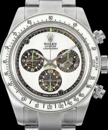 Artisans De Genève Rolex Custom Daytona White Dial Watch