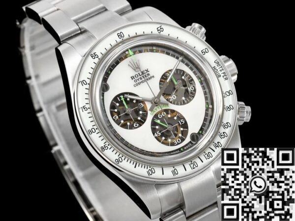 Artisans De Genève Rolex Custom Daytona White Dial Watch