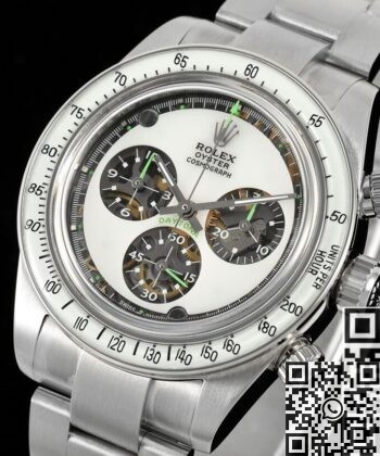 Artisans De Genève Rolex Custom Daytona White Dial Watch