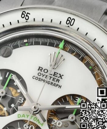 Artisans De Genève Rolex Custom Daytona White Dial Watch